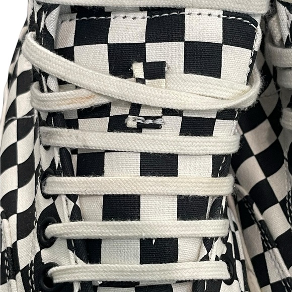 VANS Sentry WC Waffle Cup Marshmallow Checkerboard Hi Top Sneakers Rare Sz 6.5 - Picture 14 of 16